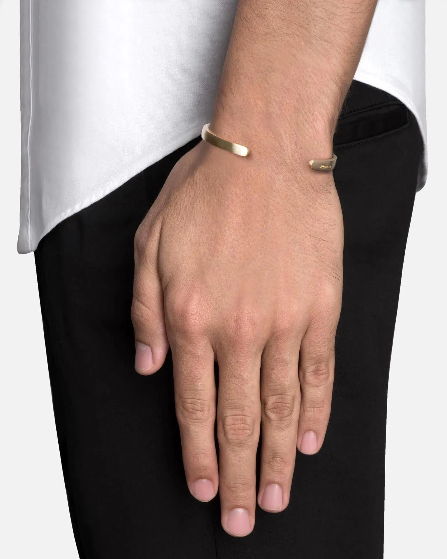 Singular Cuff, Matte Brass