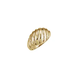 Slanted Dome Ring (14K)