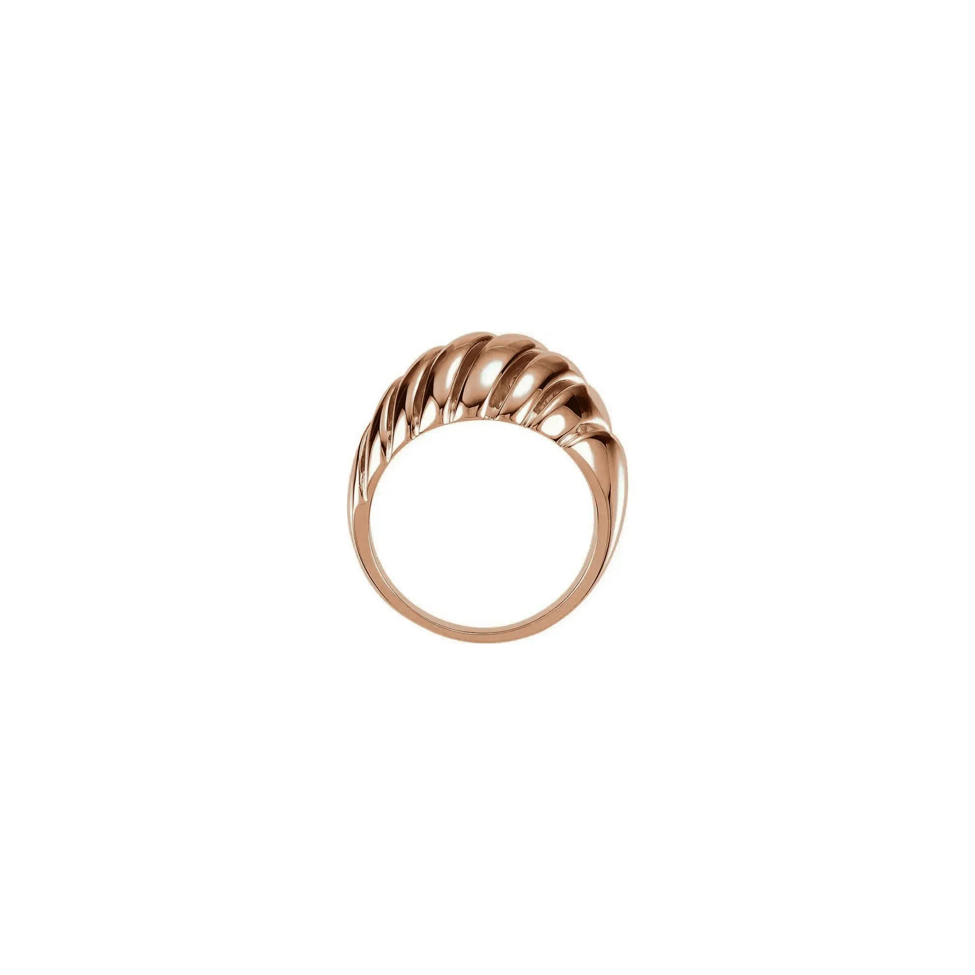 Slanted Dome Ring (14K)