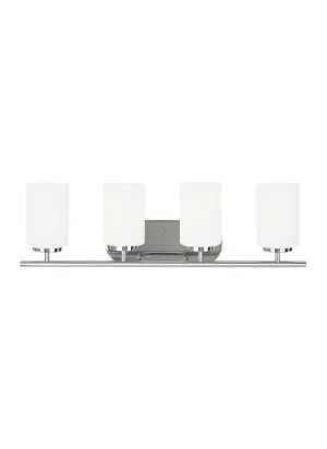Sleek Chrome 4 Light Wall/Bath Light