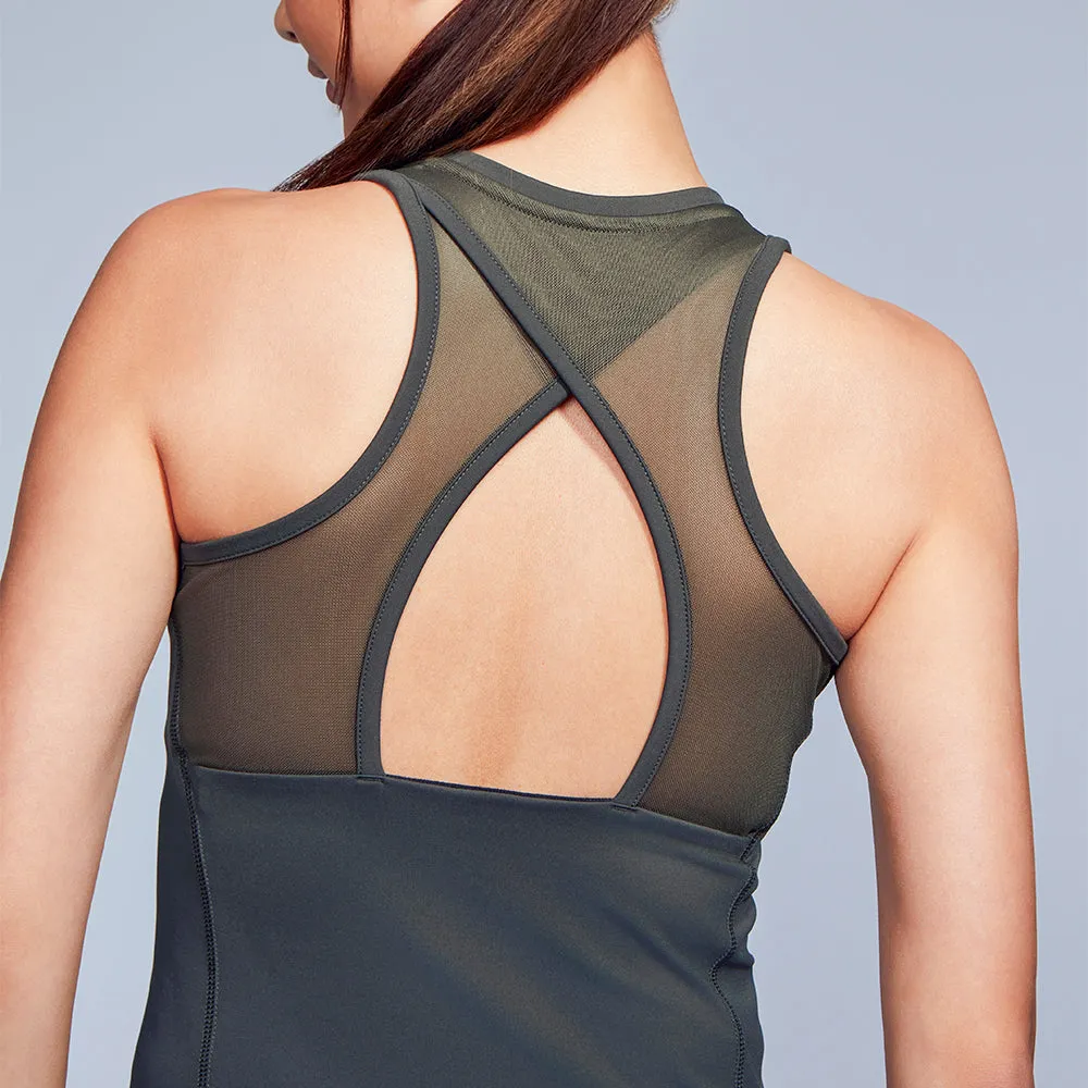 Sleek Motions: Performance Sleeveless Tee