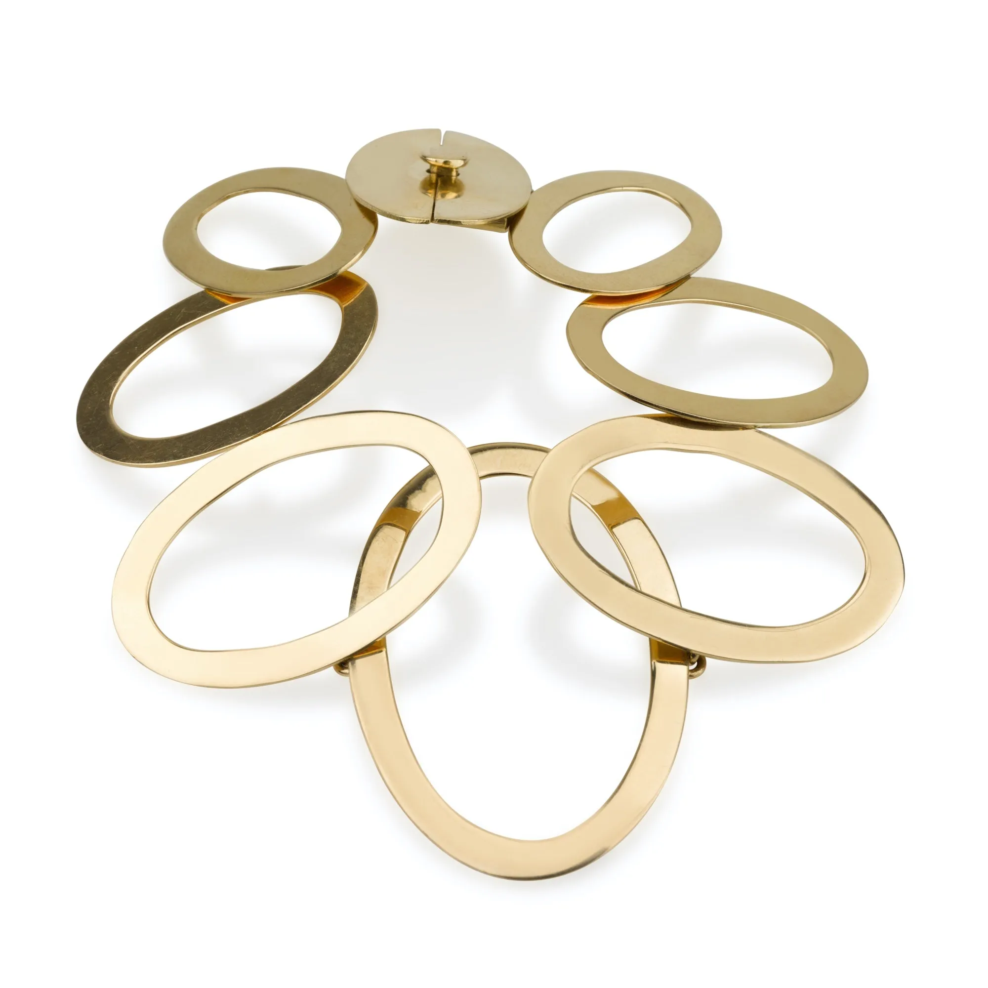SLEEK OVALS GOLD BRACELET