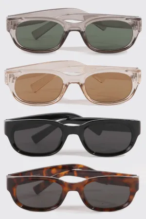 Sleek Vision Oval Frame Sunglasses (Assorted)