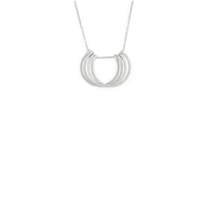 Small Honey Petals Necklace in Sterling Silver