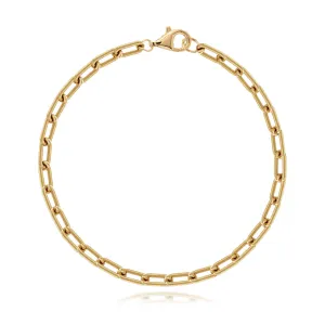 Small Rounded Paperclip Bracelet
