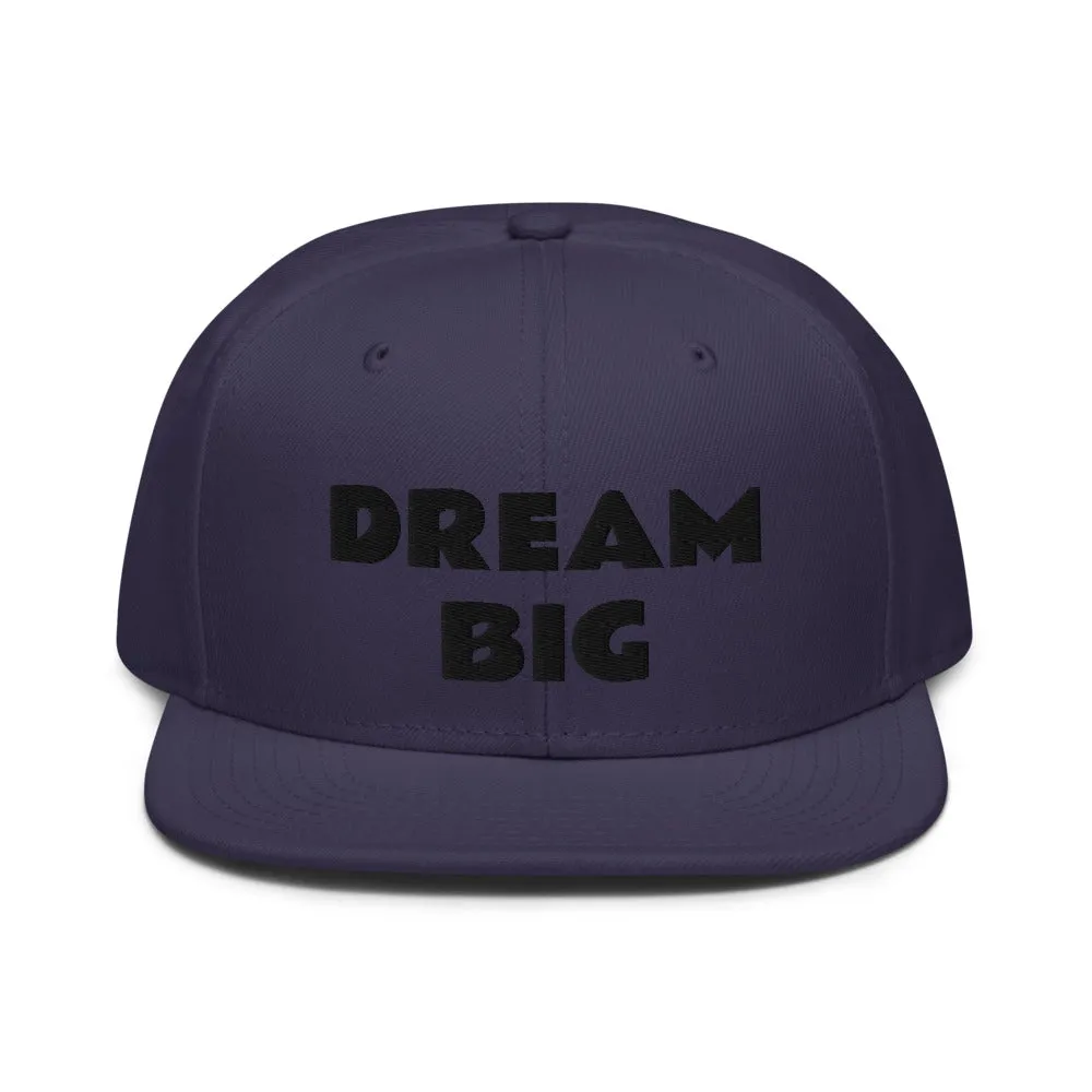 Snapback Hat "1052-0011 Dream Big (Black Logo)"