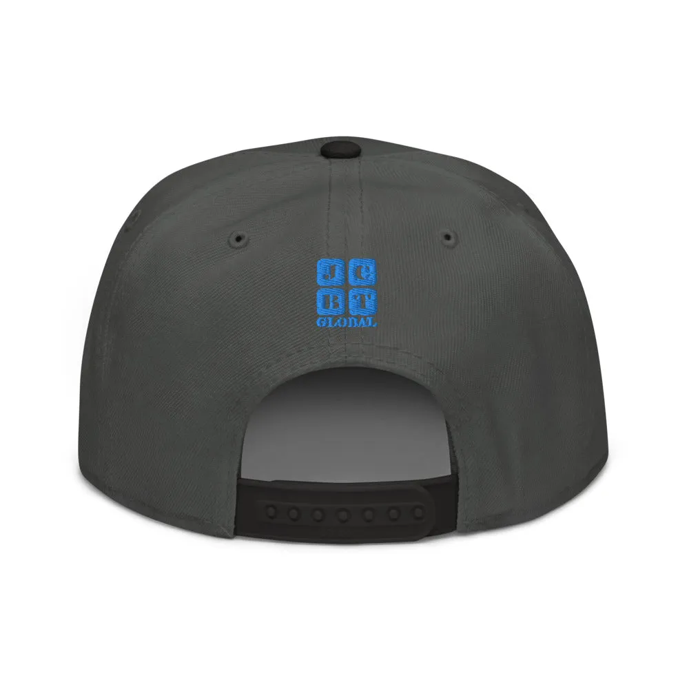 Snapback Hat "1052-0021 Golden Rule (Blue Logo)"