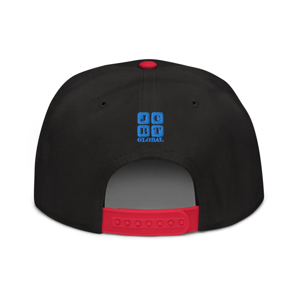Snapback Hat "1052-0021 Golden Rule (Blue Logo)"