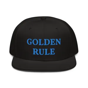 Snapback Hat "1052-0021 Golden Rule (Blue Logo)"