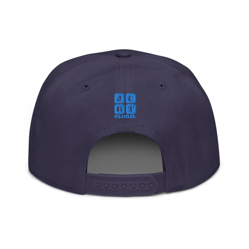 Snapback Hat "1052-0021 Golden Rule (Blue Logo)"