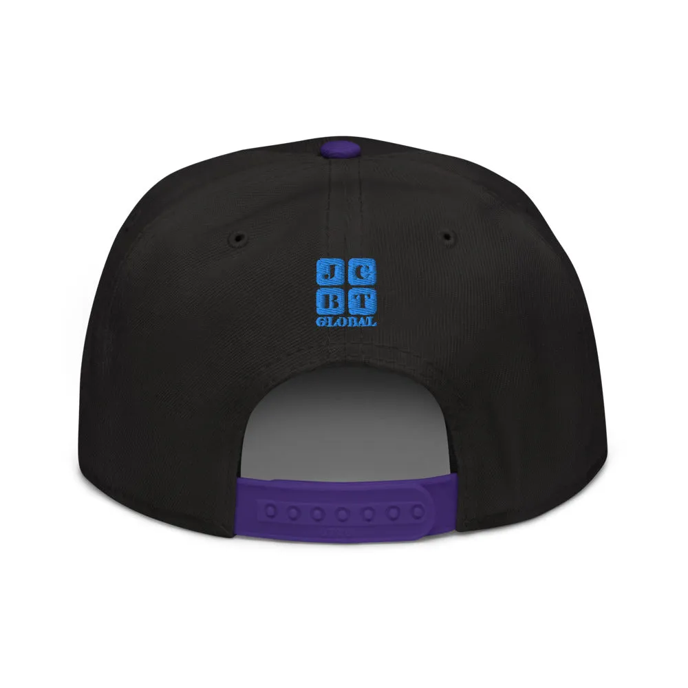 Snapback Hat "1052-0021 Golden Rule (Blue Logo)"