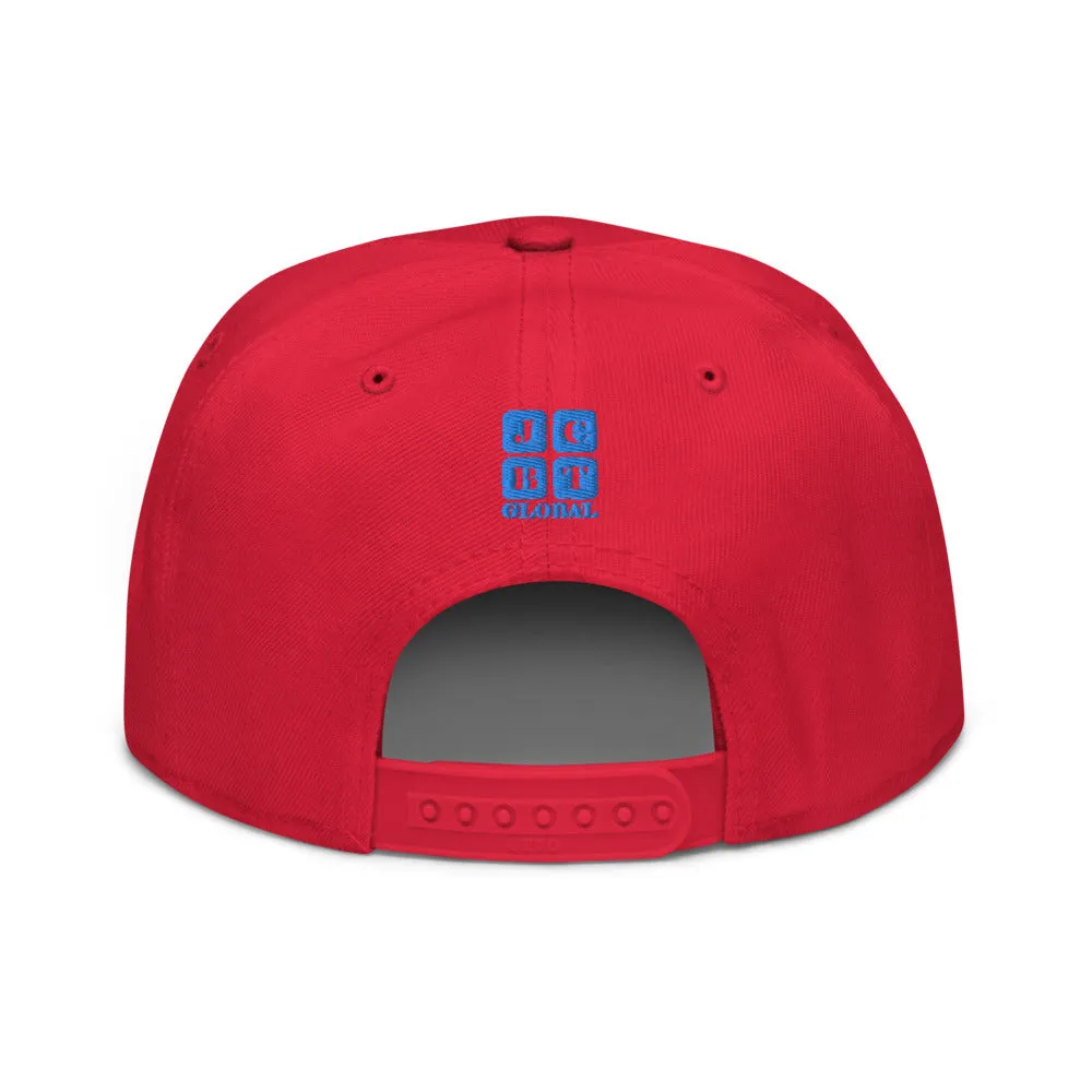 Snapback Hat "1052-0021 Golden Rule (Blue Logo)"