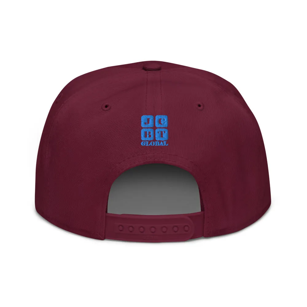 Snapback Hat "1052-0021 Golden Rule (Blue Logo)"