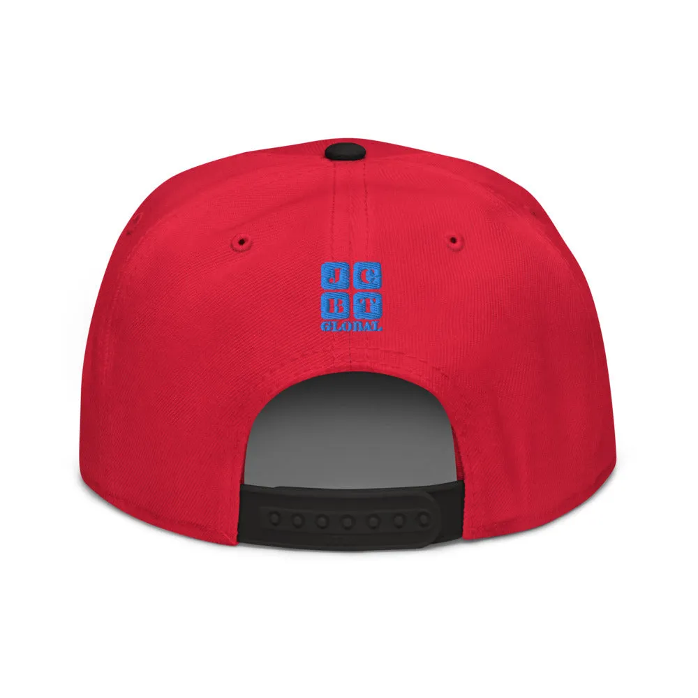 Snapback Hat "1052-0021 Golden Rule (Blue Logo)"