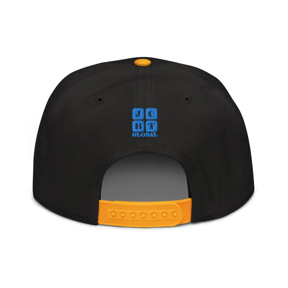Snapback Hat "1052-0021 Golden Rule (Blue Logo)"
