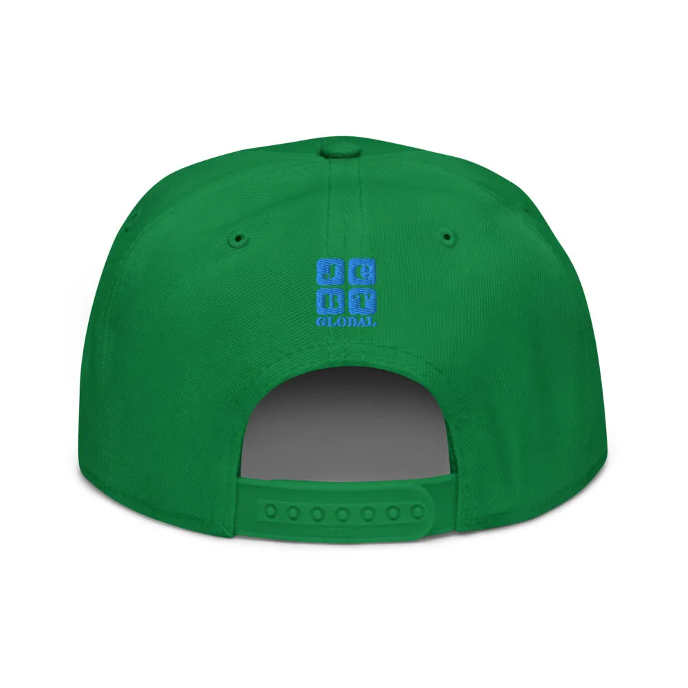 Snapback Hat "1052-0021 Golden Rule (Blue Logo)"