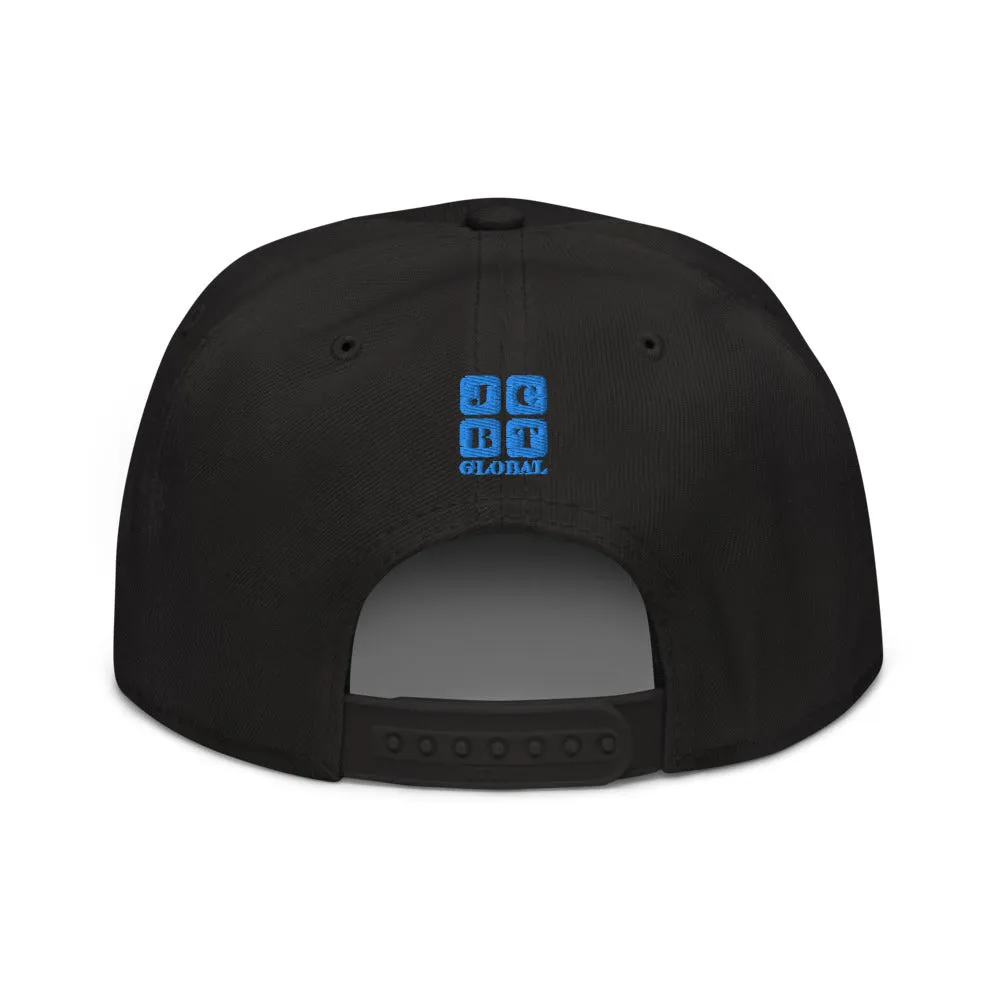 Snapback Hat "1052-0021 Golden Rule (Blue Logo)"