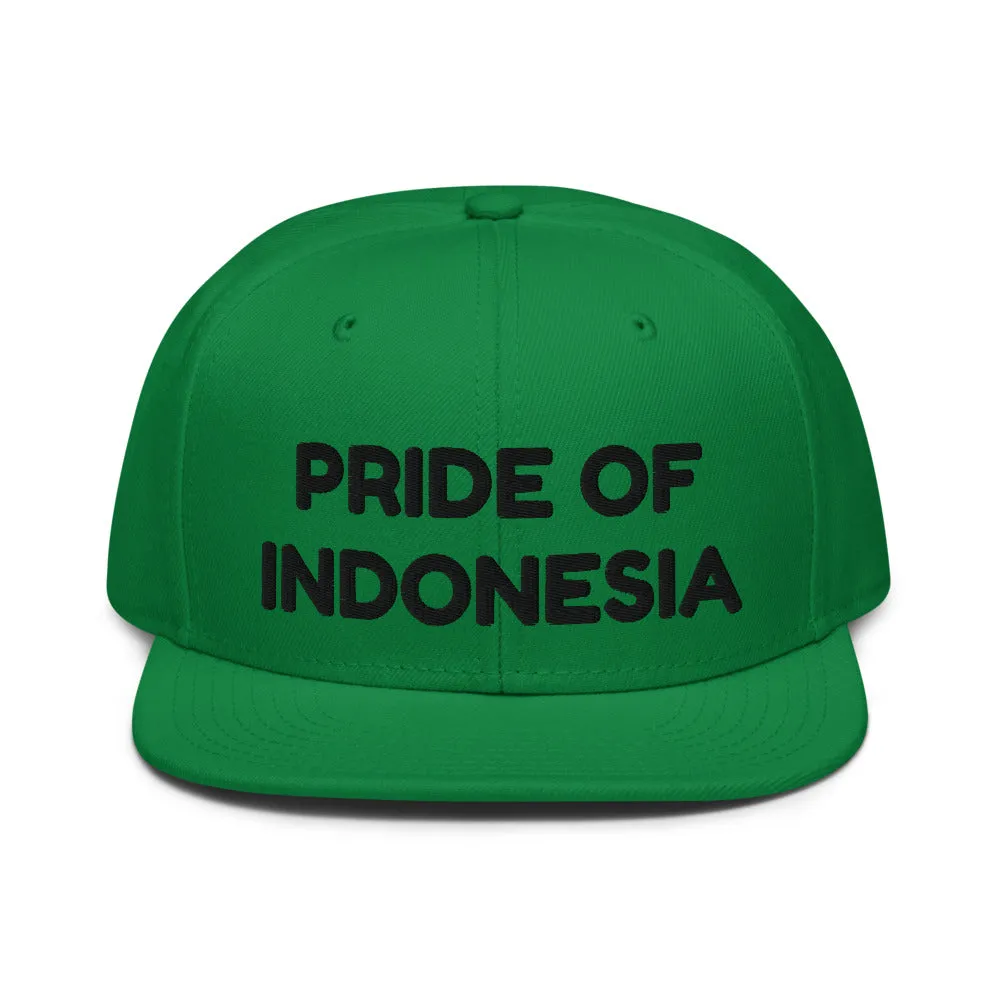 Snapback Hat "1054-0041 Indonesia (Black Logo)"