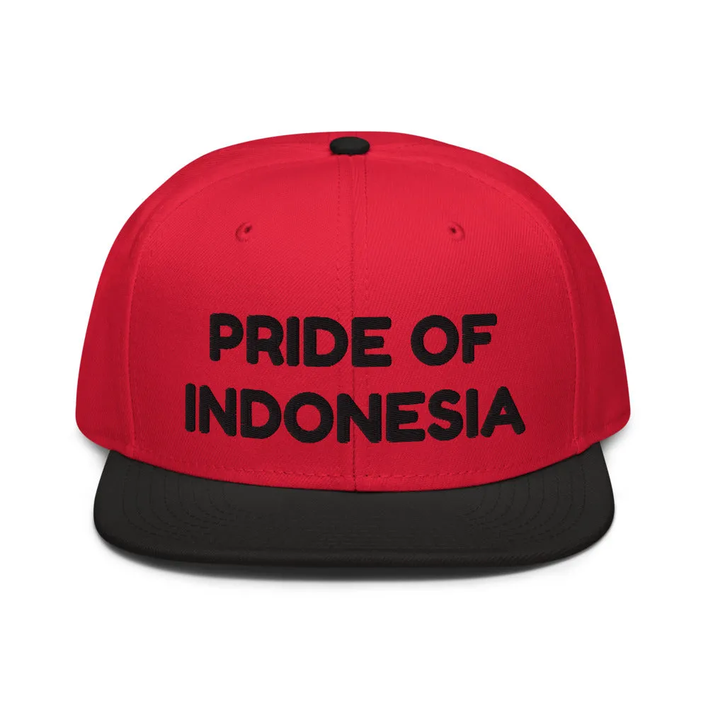 Snapback Hat "1054-0041 Indonesia (Black Logo)"