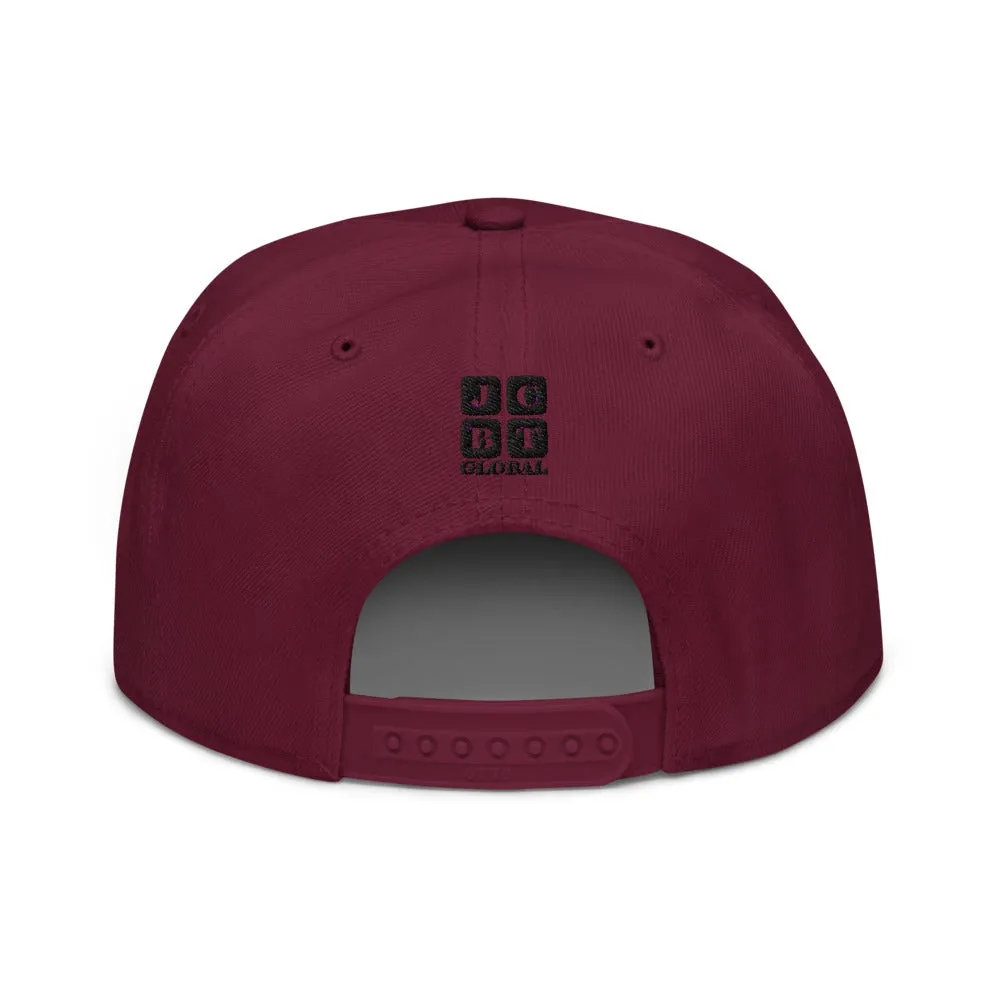 Snapback Hat "1054-0041 Indonesia (Black Logo)"