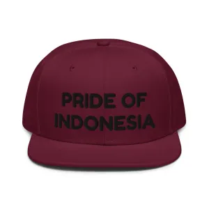 Snapback Hat "1054-0041 Indonesia (Black Logo)"