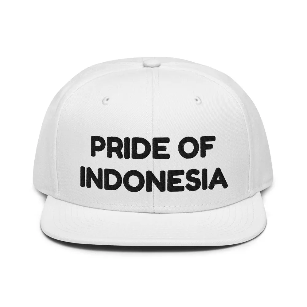 Snapback Hat "1054-0041 Indonesia (Black Logo)"
