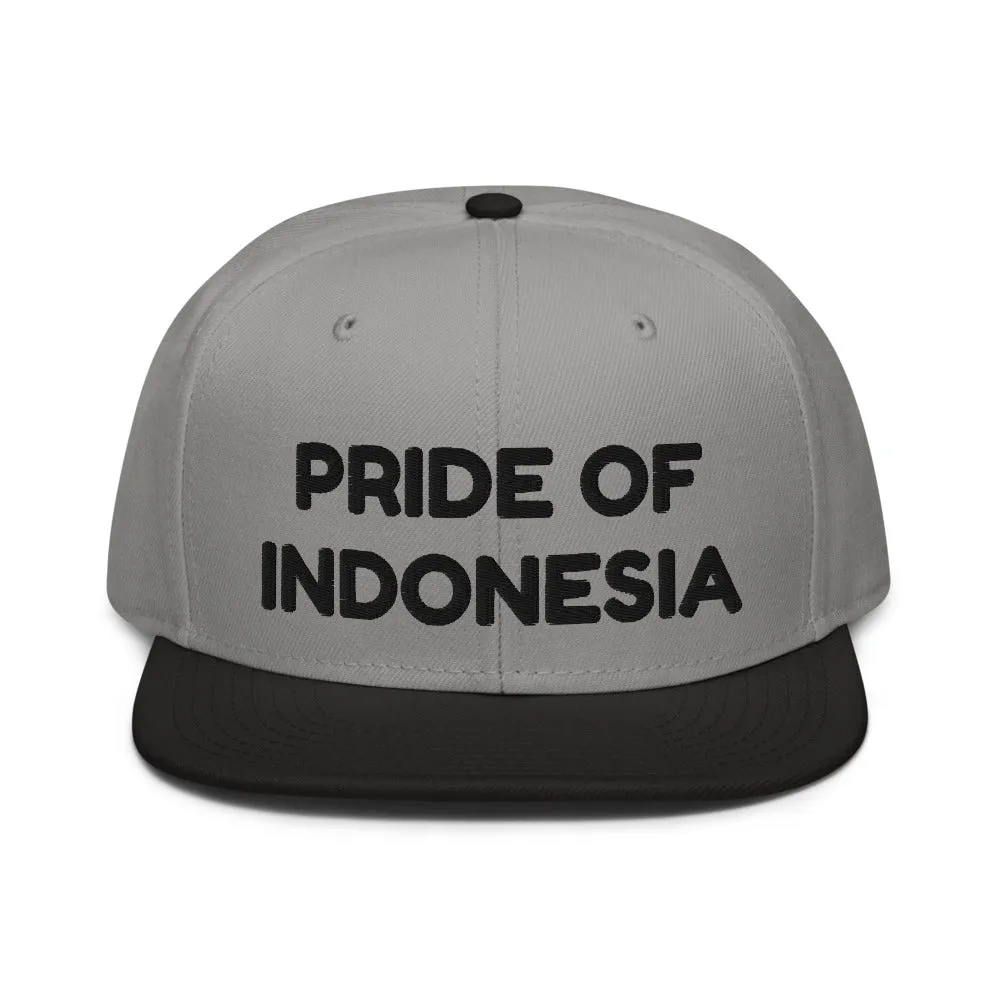 Snapback Hat "1054-0041 Indonesia (Black Logo)"