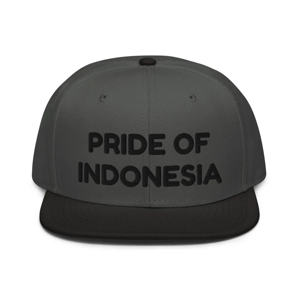 Snapback Hat "1054-0041 Indonesia (Black Logo)"