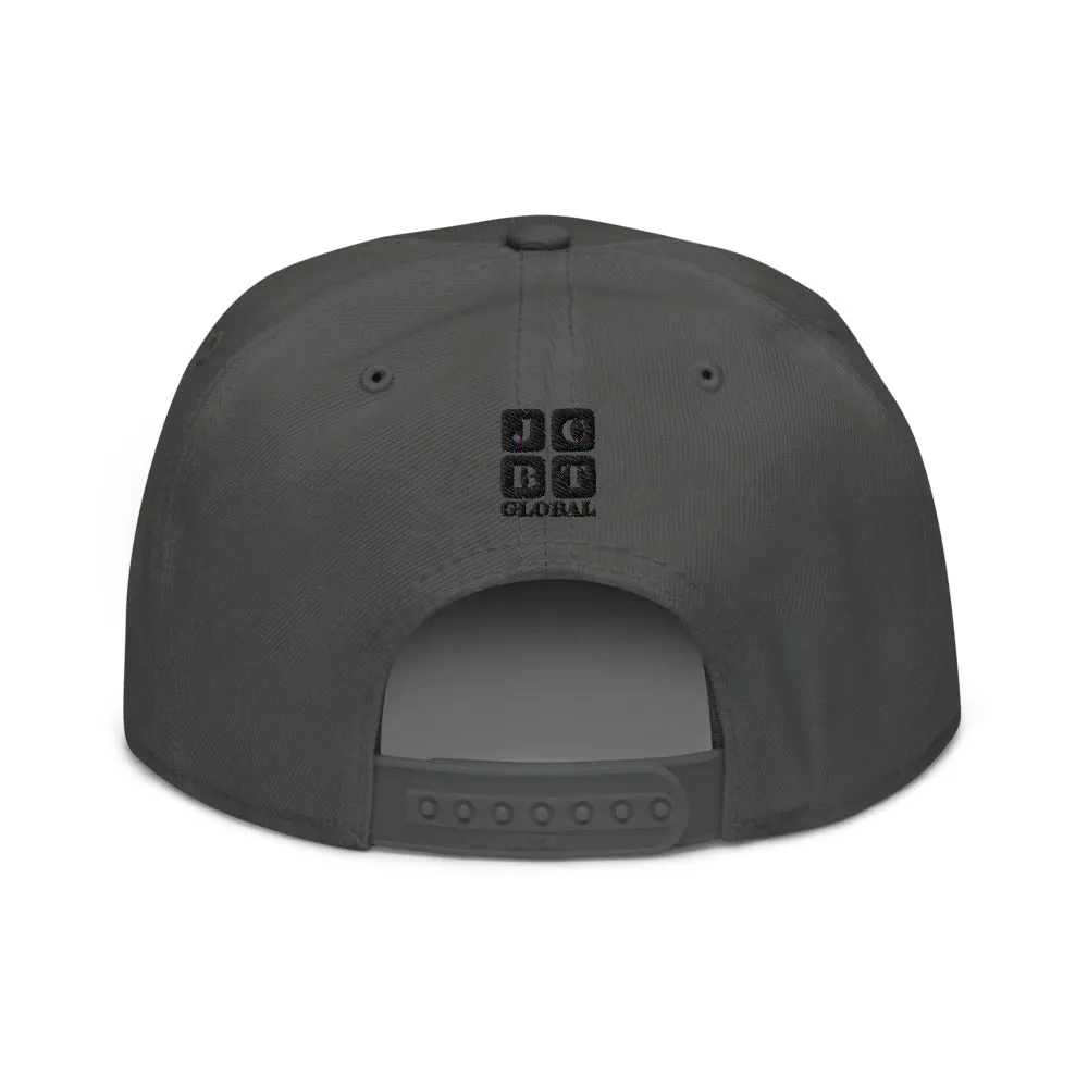 Snapback Hat "1054-0041 Indonesia (Black Logo)"