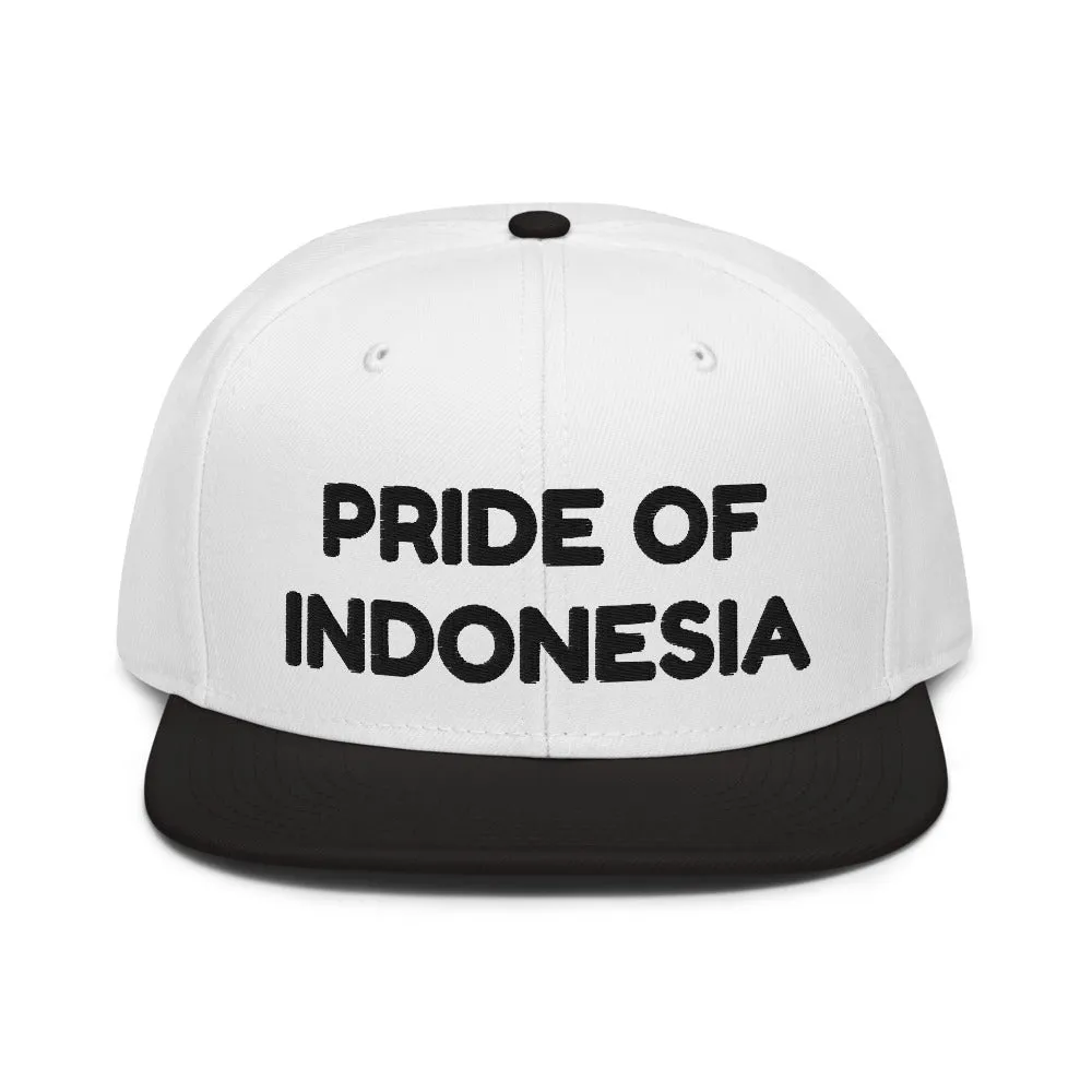 Snapback Hat "1054-0041 Indonesia (Black Logo)"