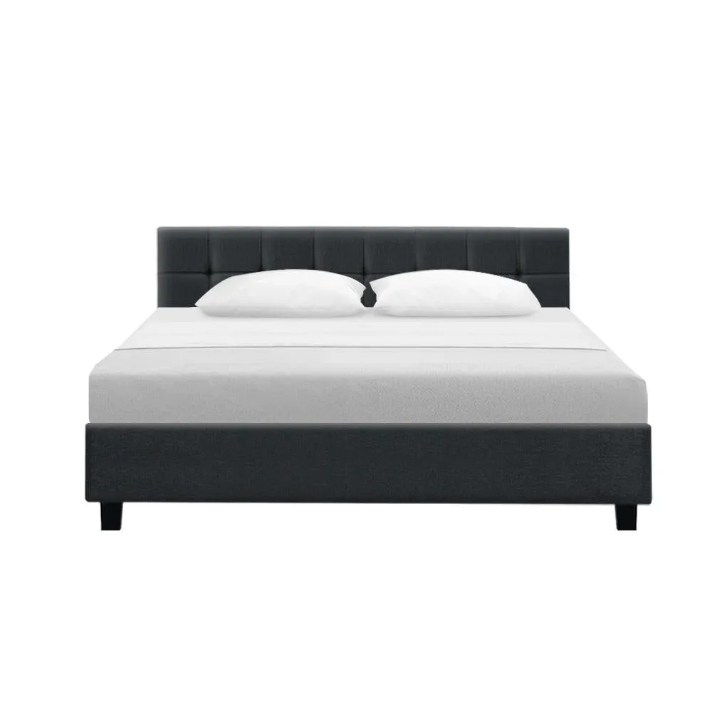 Soho Bed Frame Fabric- Charcoal King