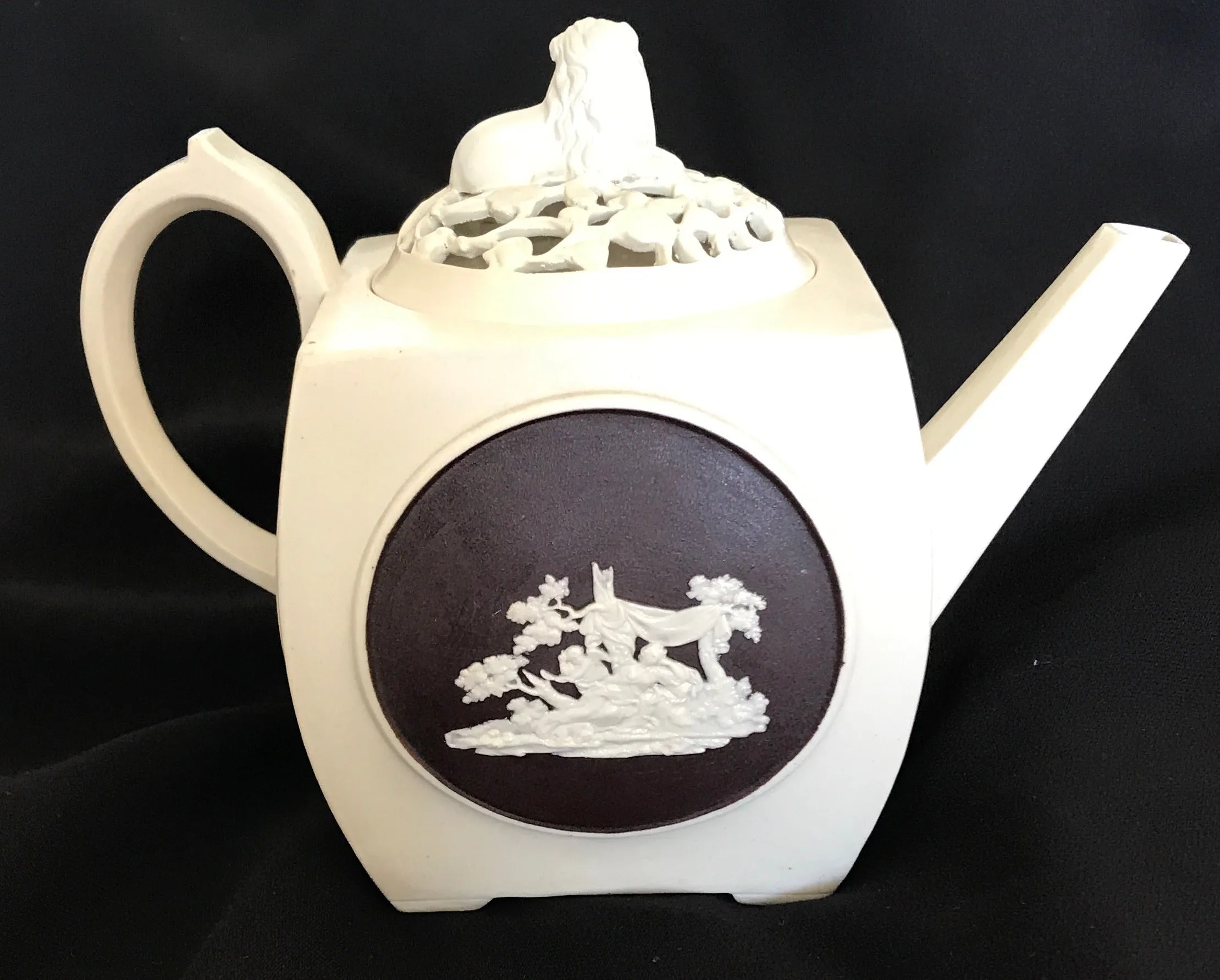 SOLD Staffordshire Pottery John Turner Stoneware Teapot & Cover.