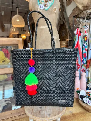 Solid Black Playera Tote
