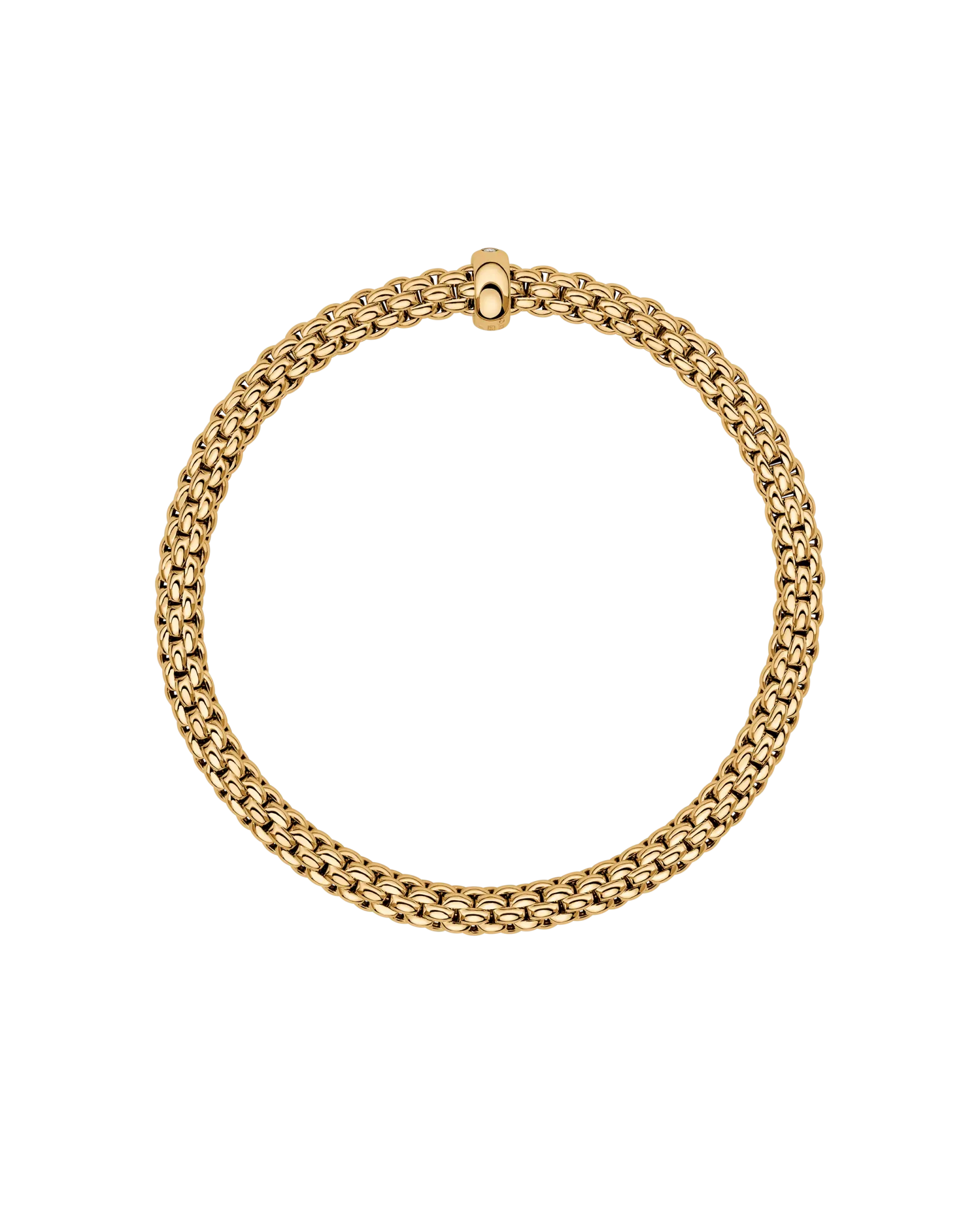 Solo collection Flex'it bracelet with a white diamond by Fope