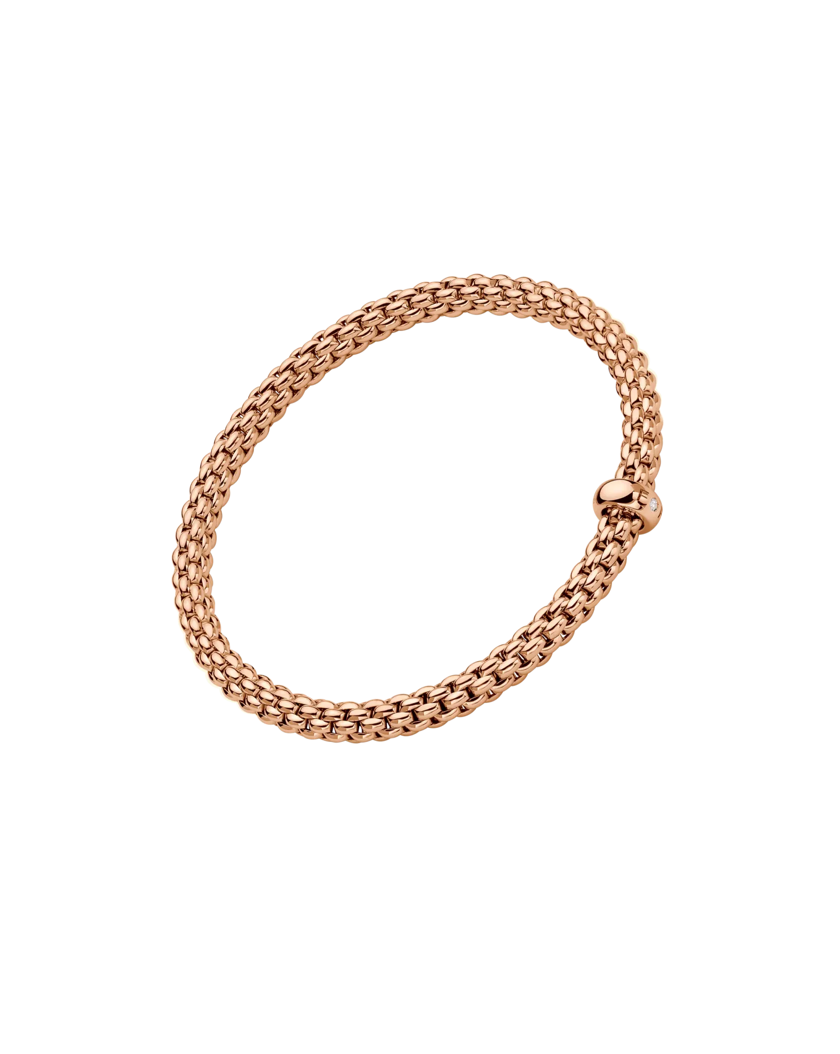 Solo collection Flex'it bracelet with a white diamond by Fope