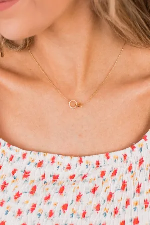 Soul Sisters Forever Linked Necklace- Gold
