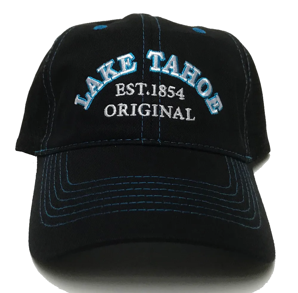 Souvenir Ball Cap Arched Soft Hand Solid Mesh Back, Lake Tahoe
