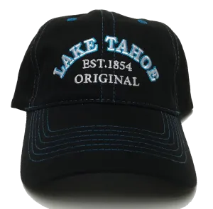 Souvenir Ball Cap Arched Soft Hand Solid Mesh Back, Lake Tahoe