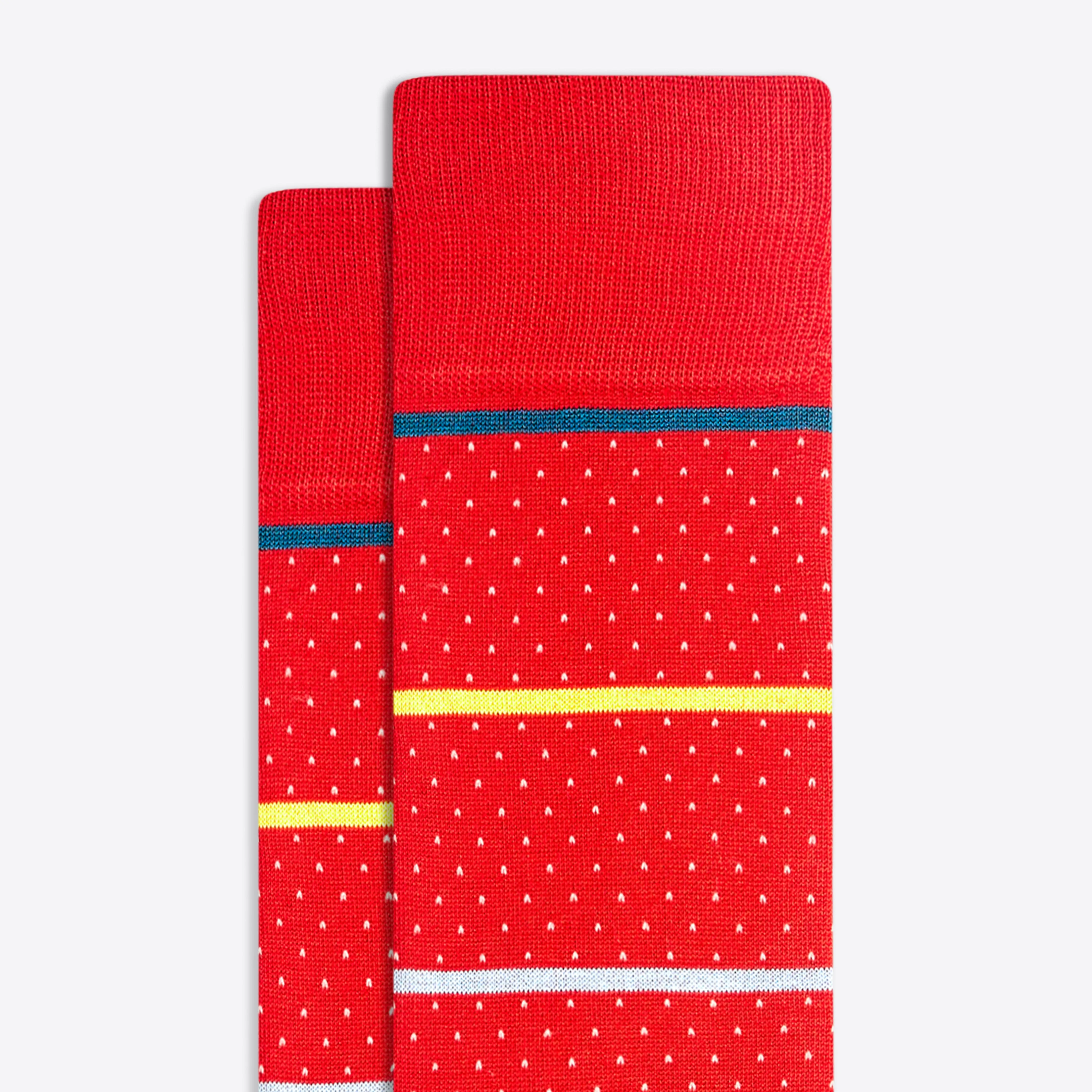 Specks and Stripes Mid-Calf Socks