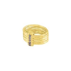 Stacks and Stones Ring in Gold