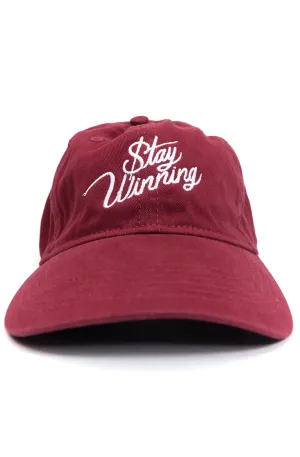Stay Winning Maroon/White Dad Hat