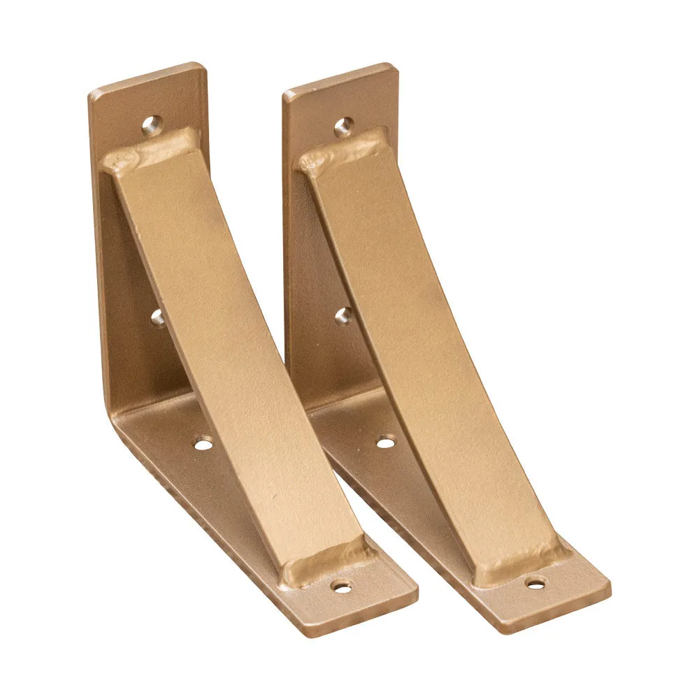 Steel Arched Mist Bronze Shelf Bracket