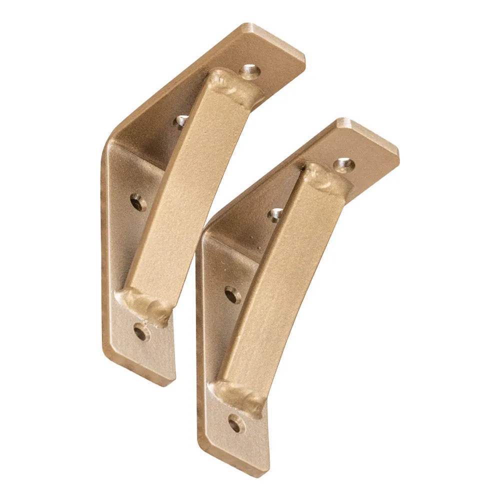 Steel Arched Mist Bronze Shelf Bracket