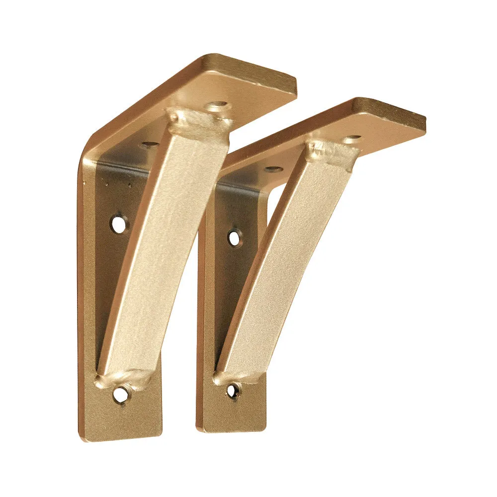 Steel Arched Sun Gold Shelf Brackets