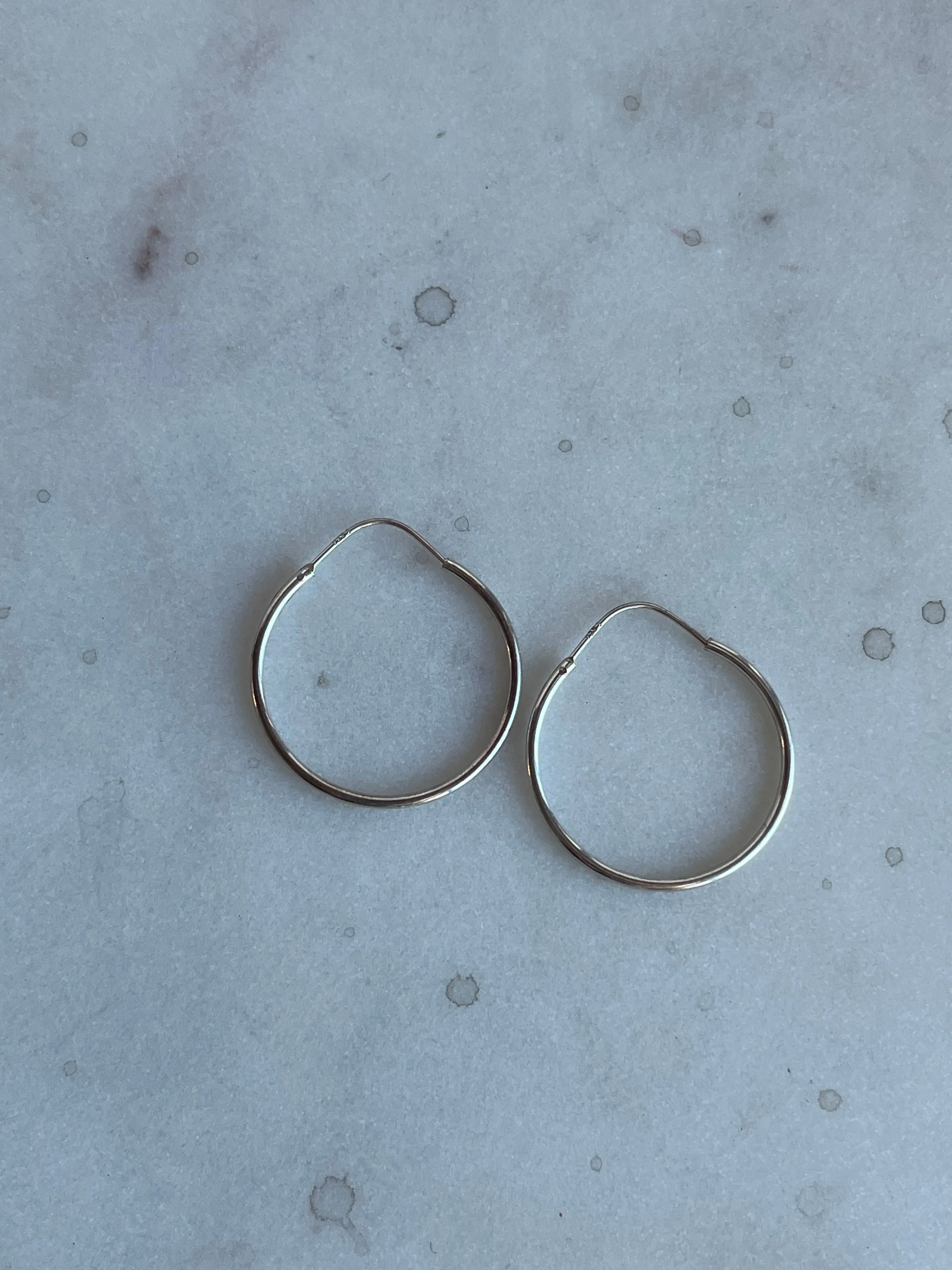 Sterling Silver Endless Hoops