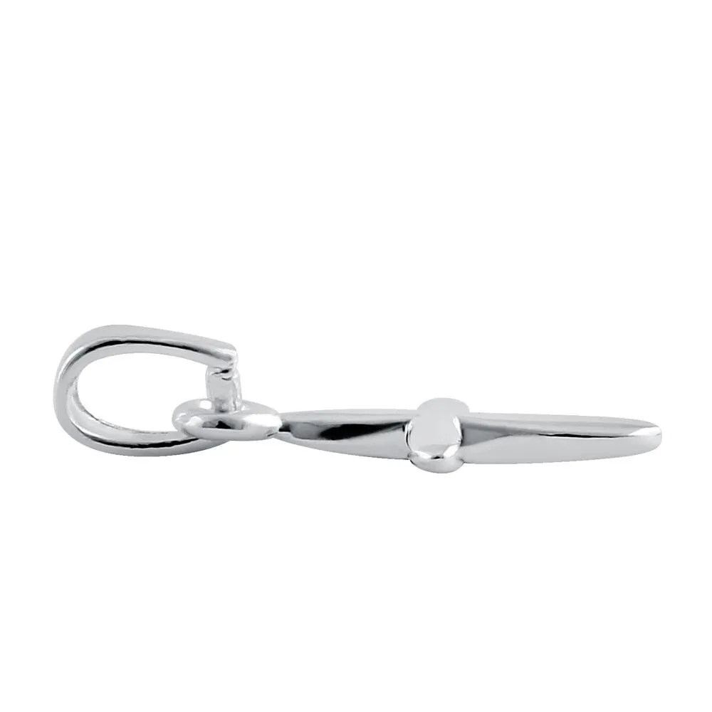 Sterling Silver Plain Rounded Cross Pendant