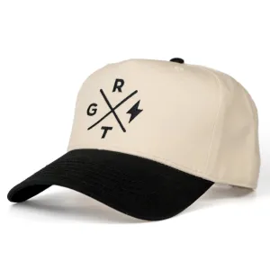 STRIKE - Tan / Black 2-Tone - Structured 5-Panel