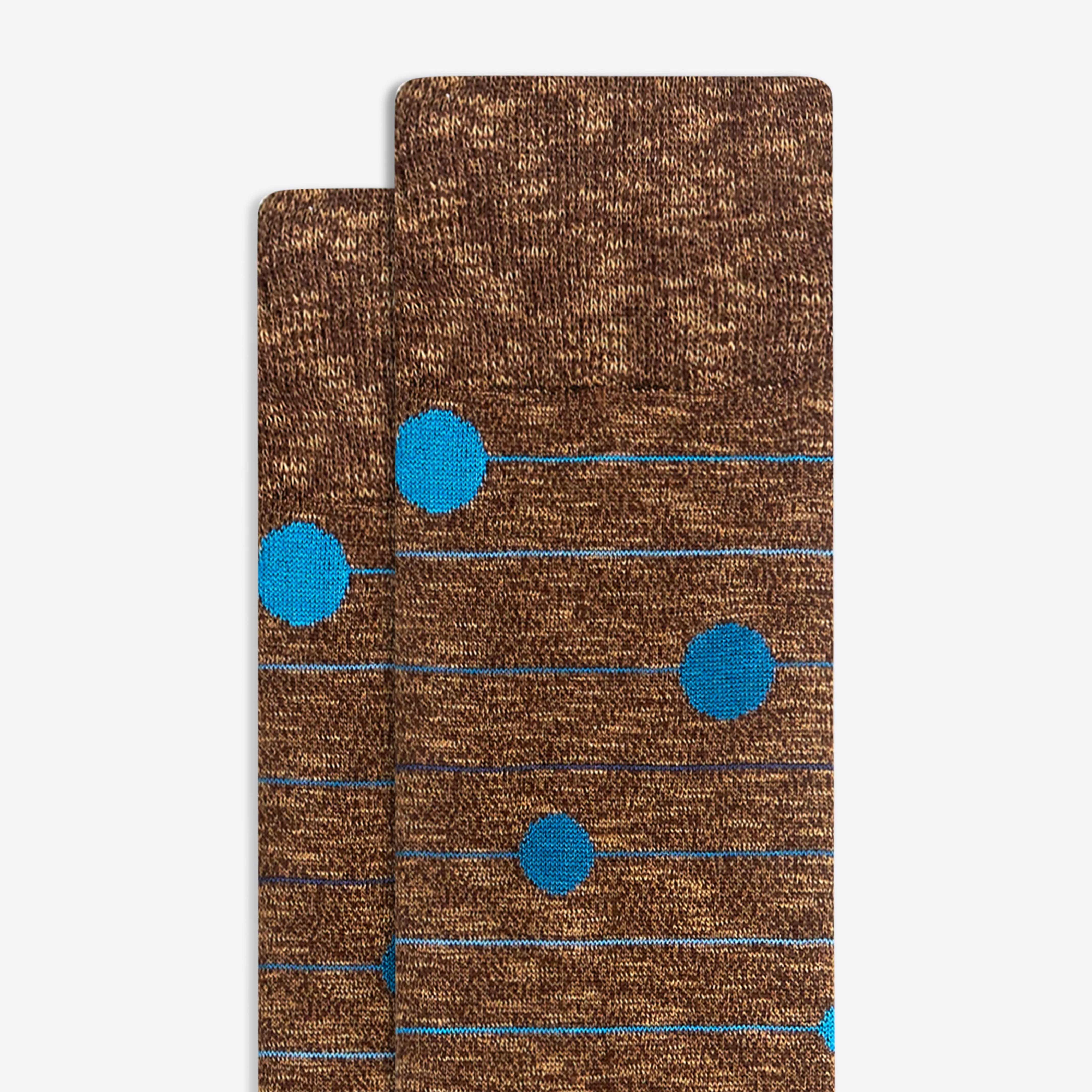 Stripe and Dot Mid-Calf Socks