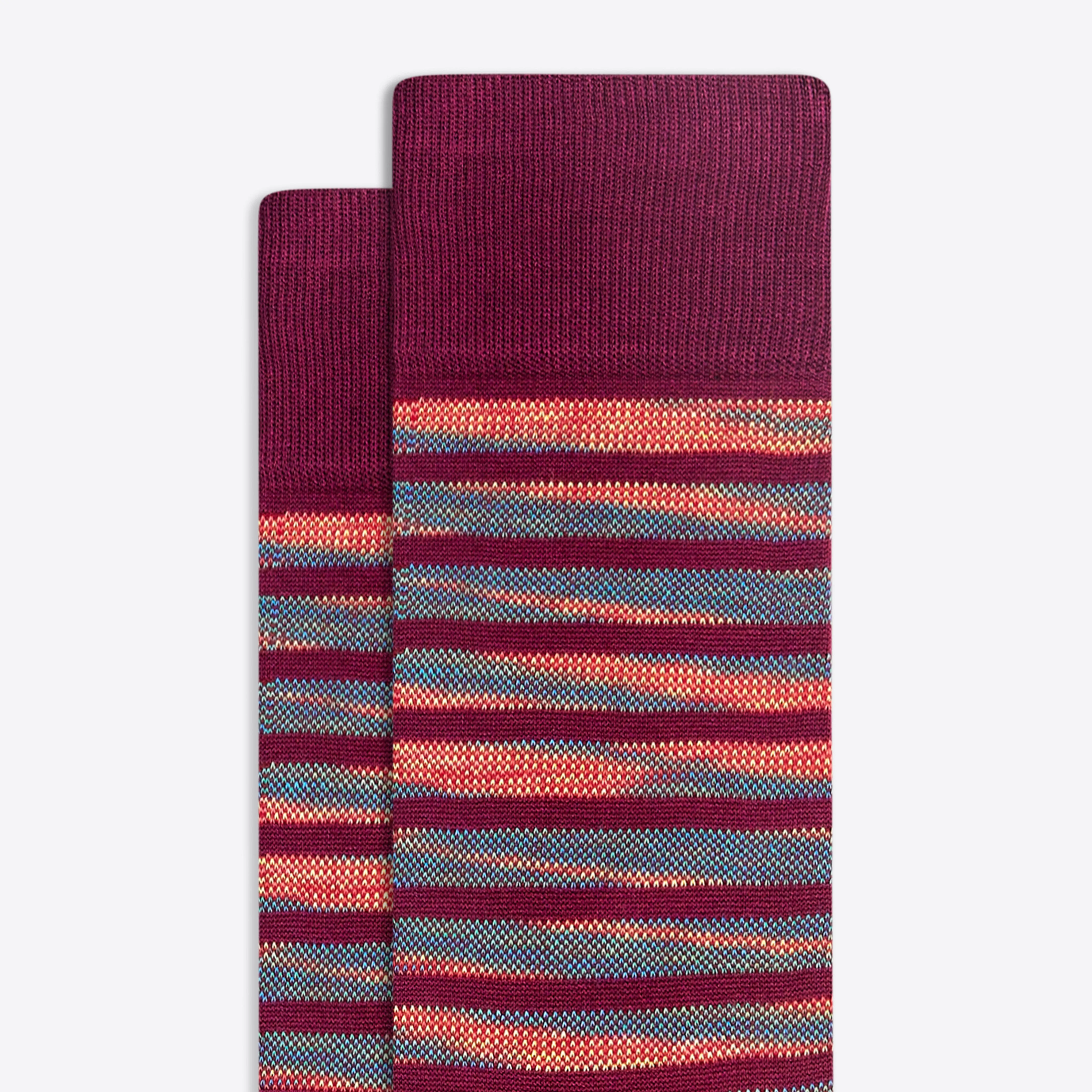 Striped Mid-Calf Socks
