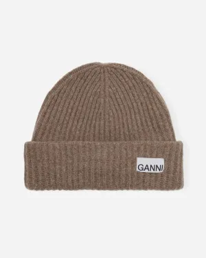 Structured Rib Beanie - Tiger's Eye